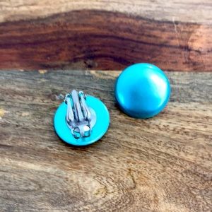 Vintage Button Clip-On Earrings